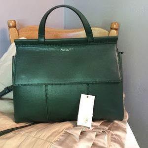 Tory Burch T Strap Satchel